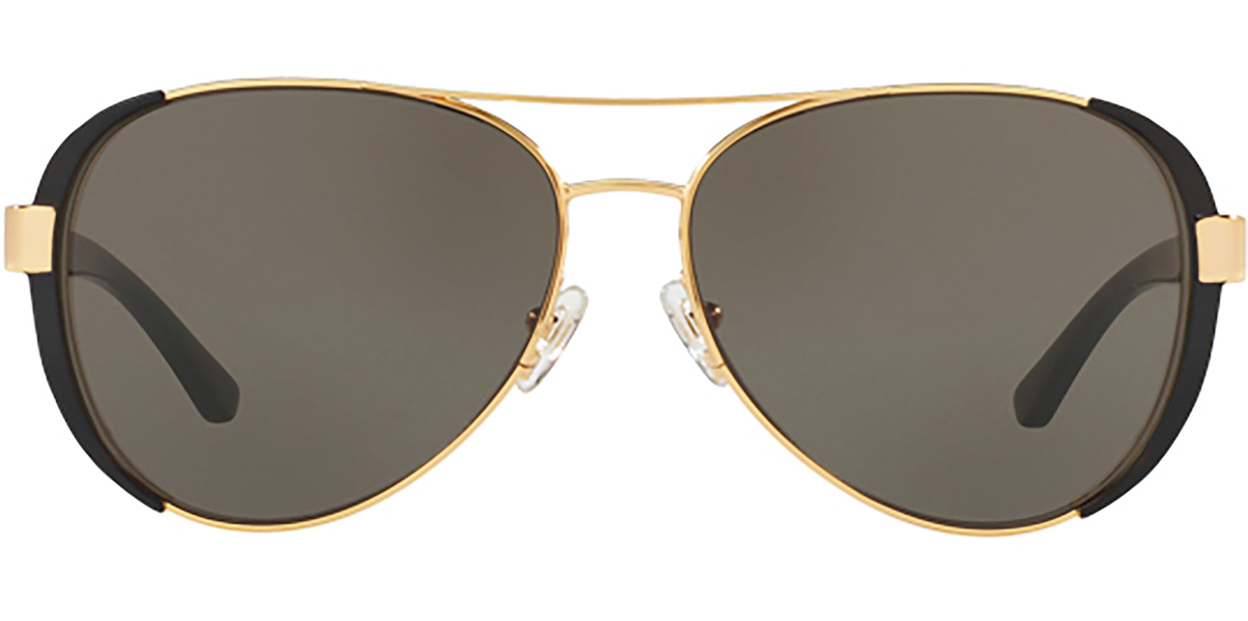 Tory Burch Oversize Gold Tone/Black Aviator - Eyedictive