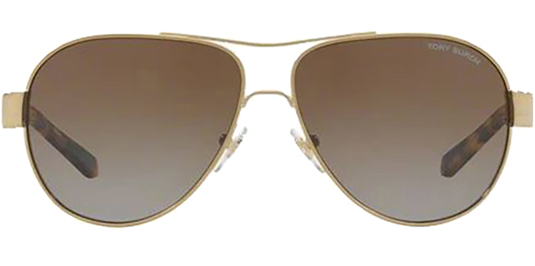 Tory Burch Polarized Gold-Tone Aviator - Eyedictive