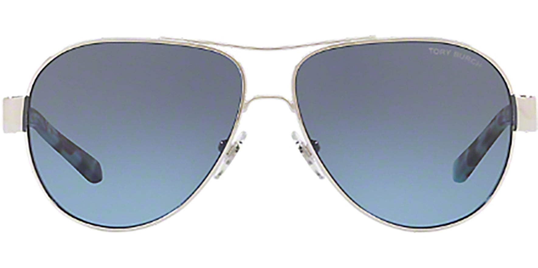 Tory Burch Silver-Tone Aviator w/ Gradient Lens - Eyedictive