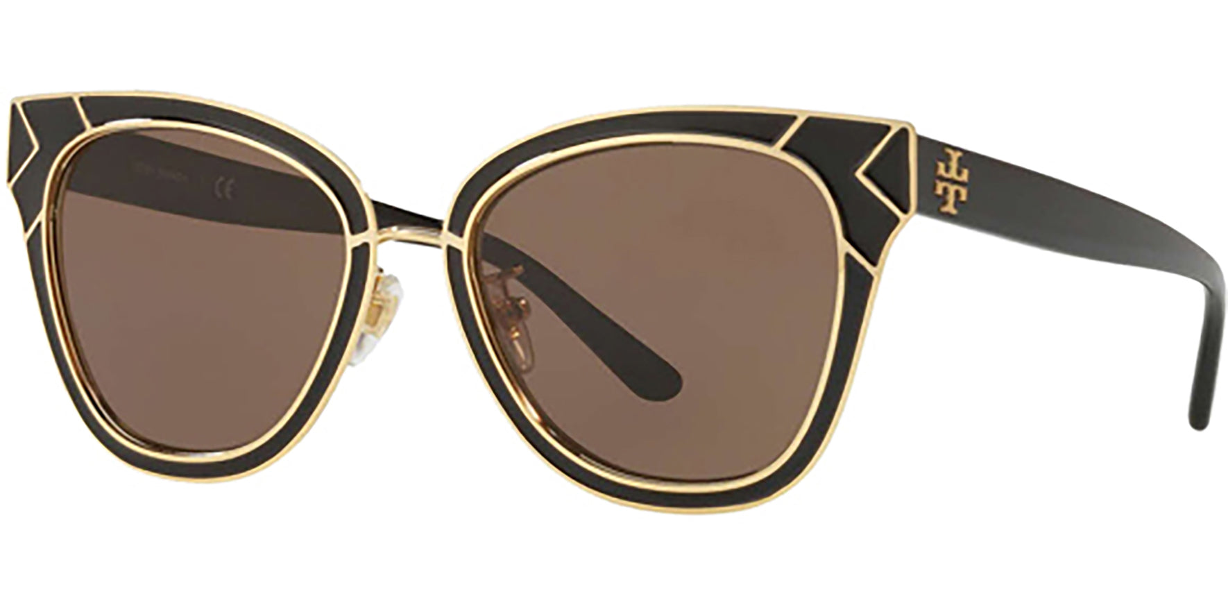 Tory Burch Black/Gold-Tone Cat Eye - Eyedictive