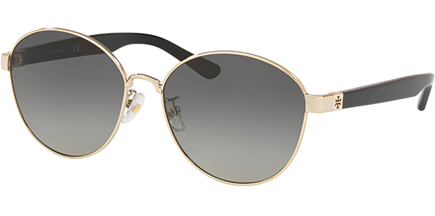 Tory Burch Light Gold-Tone Classic Round - Eyedictive