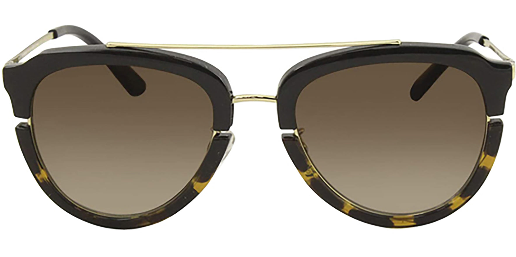 Tory Burch Black/Dark Tortoise Pilot w/ Gradient Lens - Eyedictive