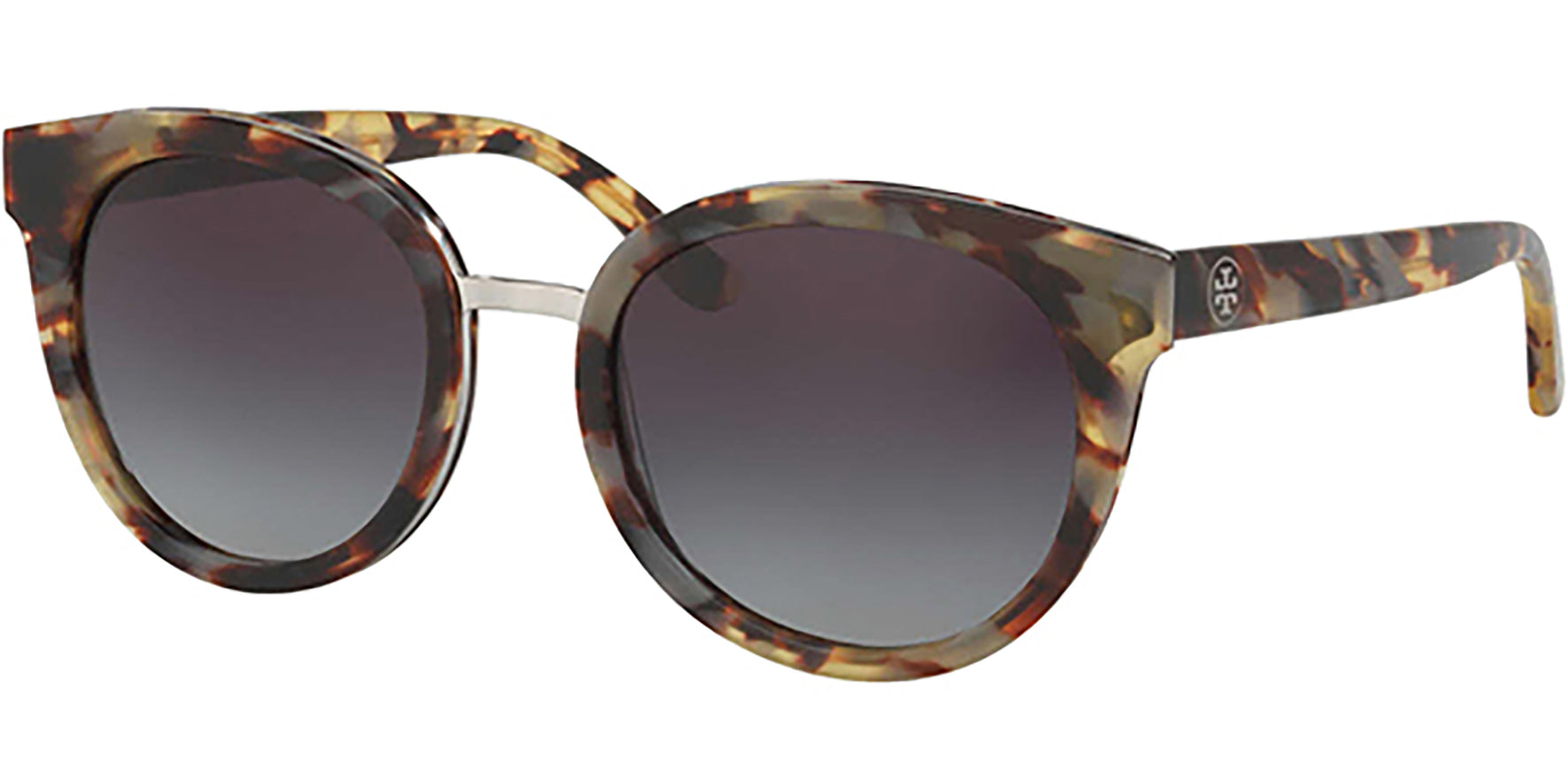 Tory Burch Panama Porchini Tortoise Modern Round - Eyedictive