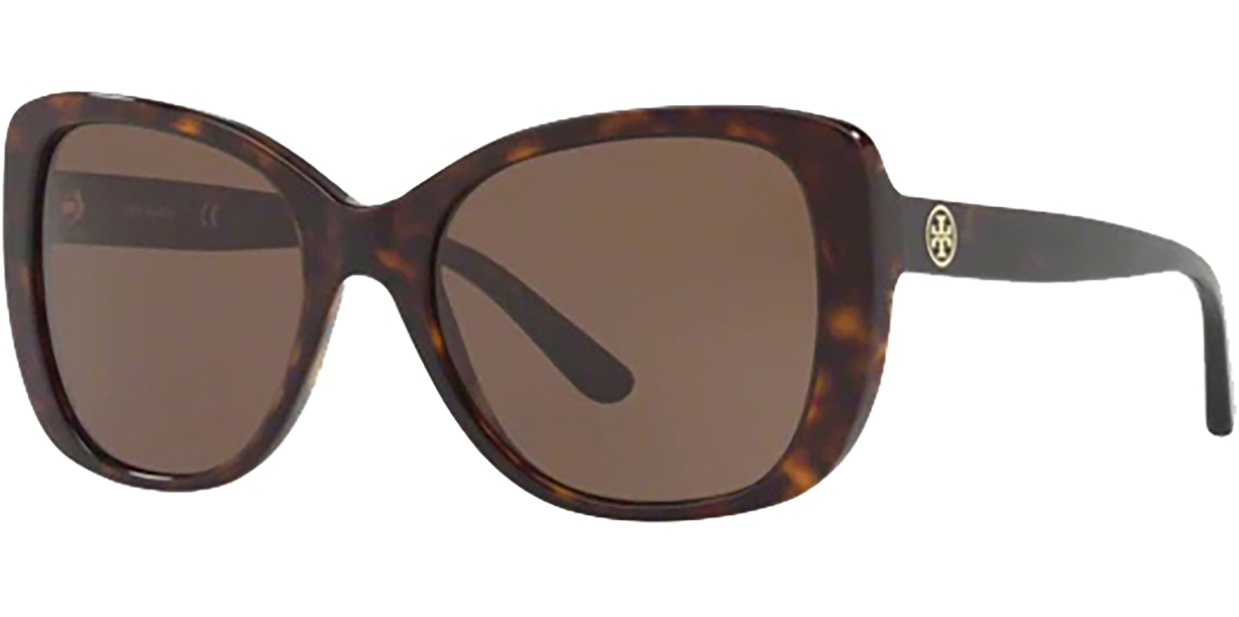 Tory Burch Dark Tortoise Glamour Square - Eyedictive