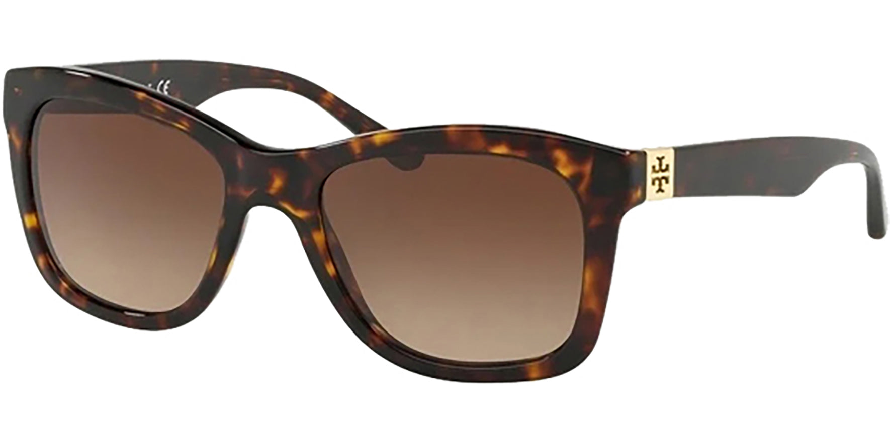 Tory Burch Dark Tortoise Square w/ Gradient Lens - Eyedictive