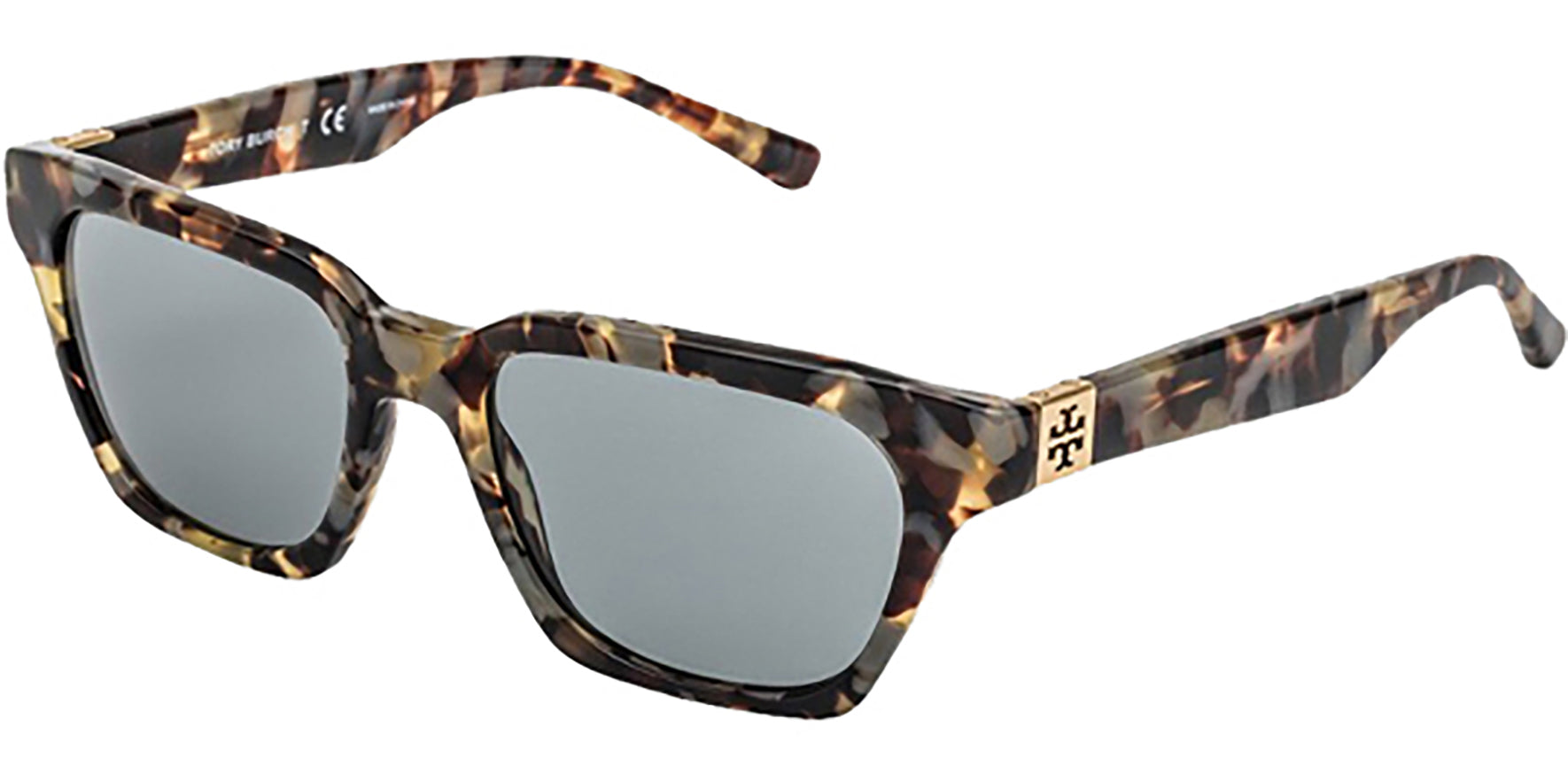 Tory Burch Porchini Tortoise Retro Geometric Cat Eye - Eyedictive