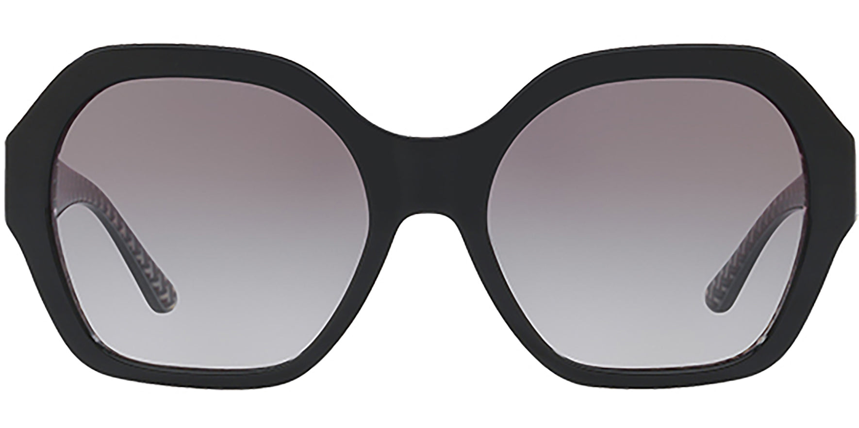 Tory Burch Black Geometric Oversize w/ Gradient Lens - Eyedictive