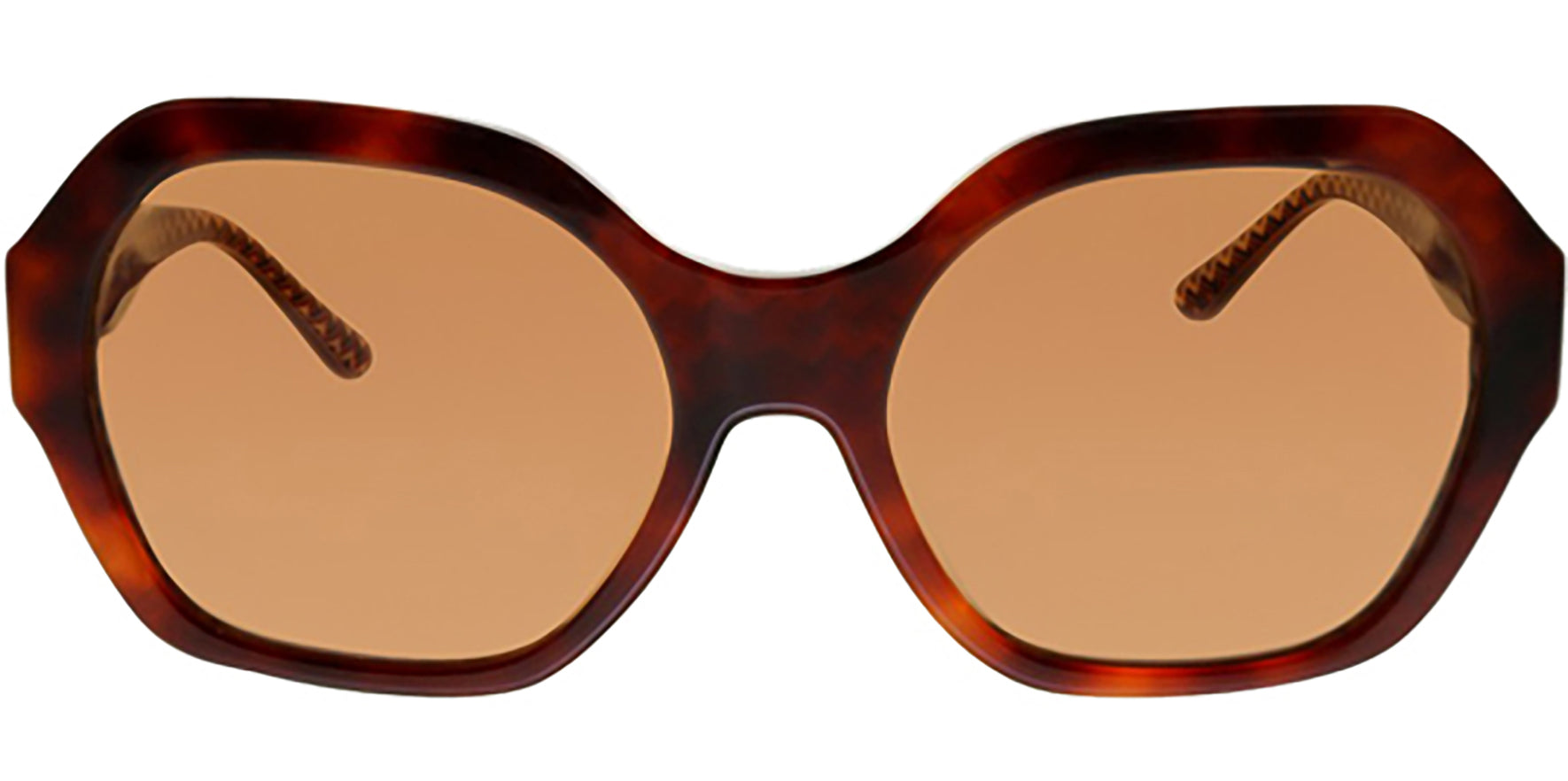 Tory Burch Tortoise Oversize w/ Inner Zig Zag - Eyedictive