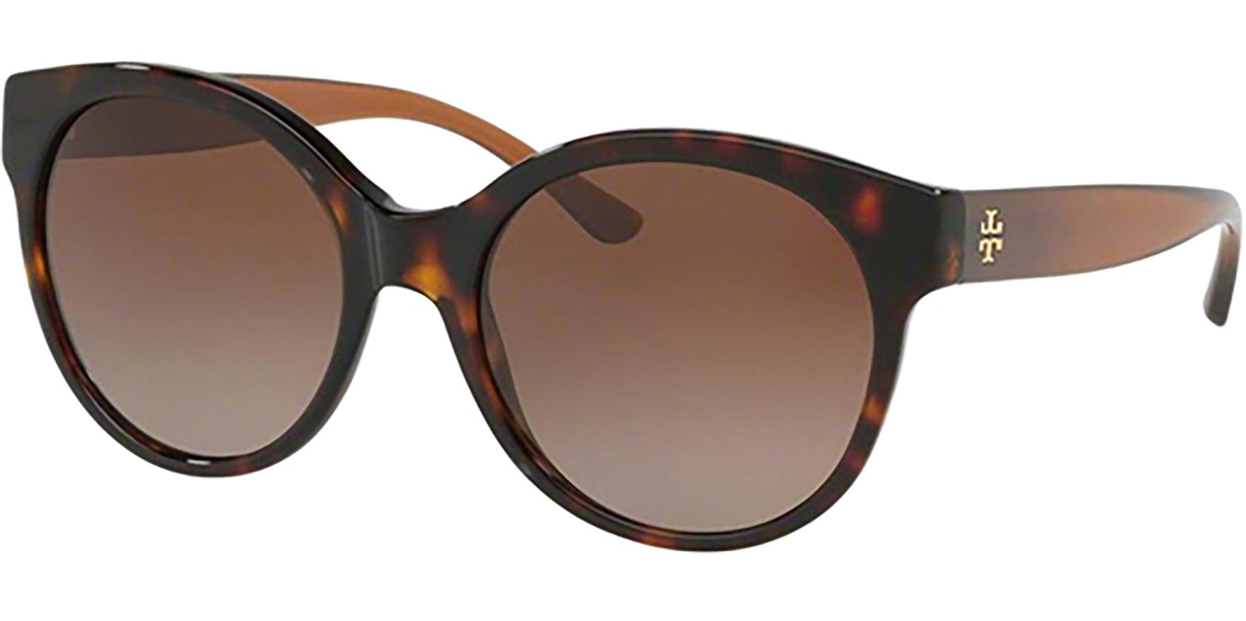 Tory Burch Polarized Dark Tortoise Round - Eyedictive