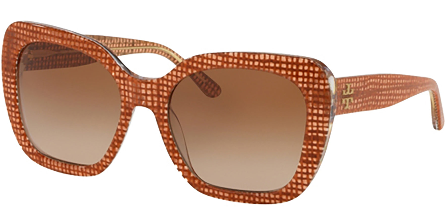 Tory Burch Papaya Crystal On Raffia Oversize - Eyedictive