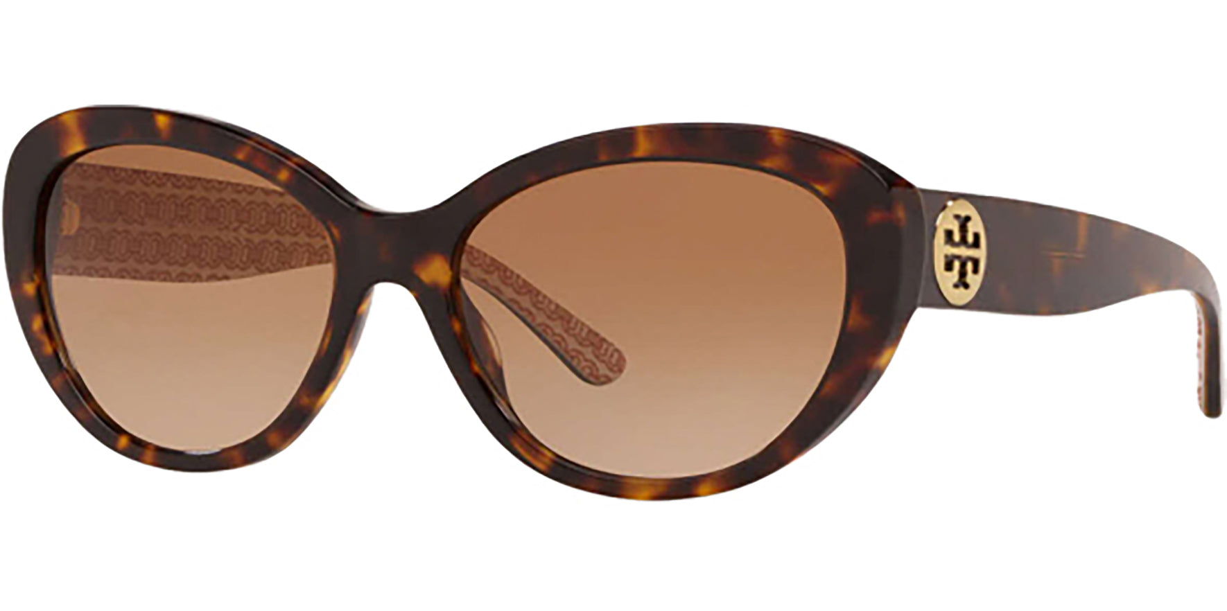 Tory Burch Dark Tortoise Oval Cat Eye - Eyedictive