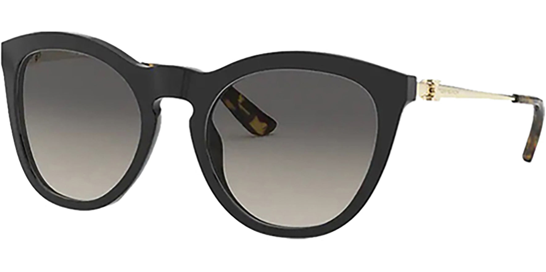 Tory Burch Black Rounded Cat Eye w/ Gradient Lens - Eyedictive