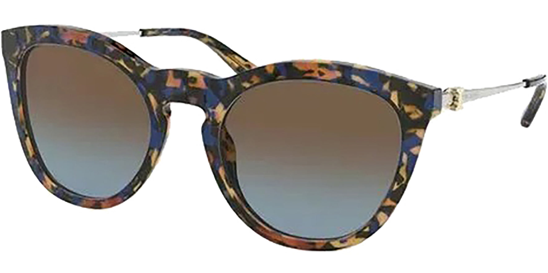 Tory Burch Blue Amber Tortoise Triple Gradient Cat Eye - Eyedictive