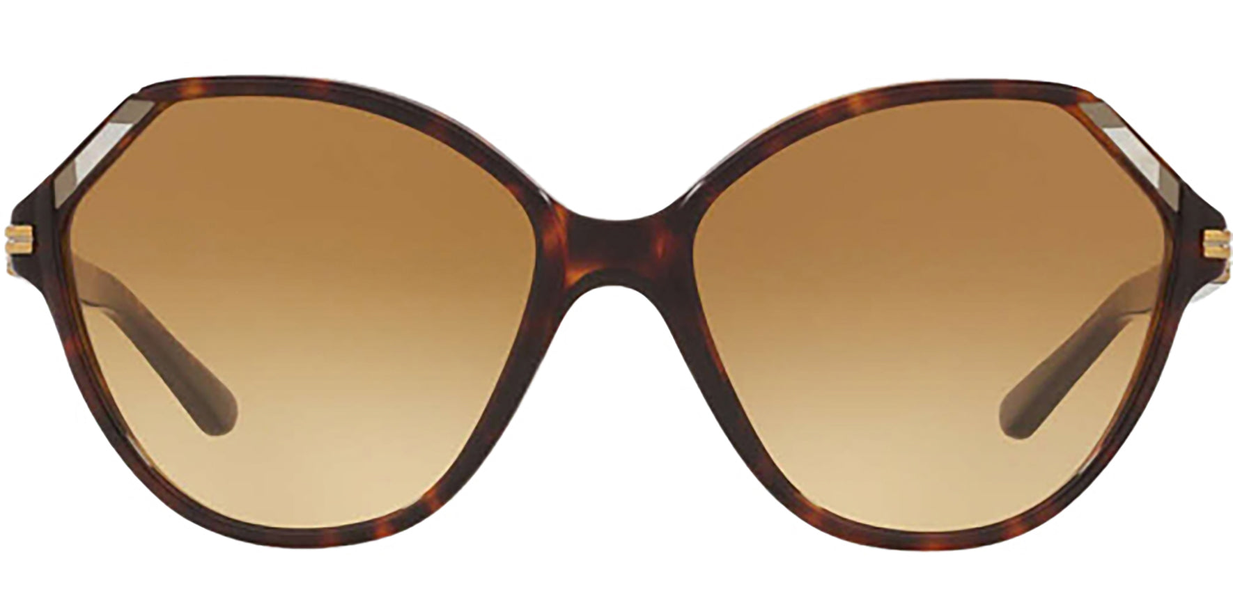 Tory Burch Tortoise Rounded Geometric w/ Gradient Lens - Eyedictive