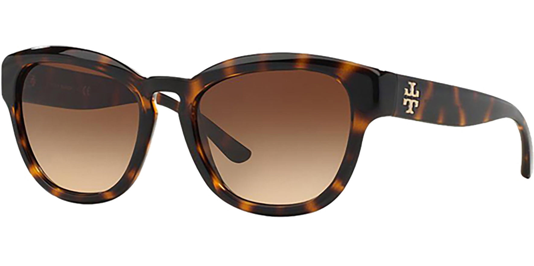 Tory Burch Dark Tortoise Rounded Cat-Eye - Eyedictive