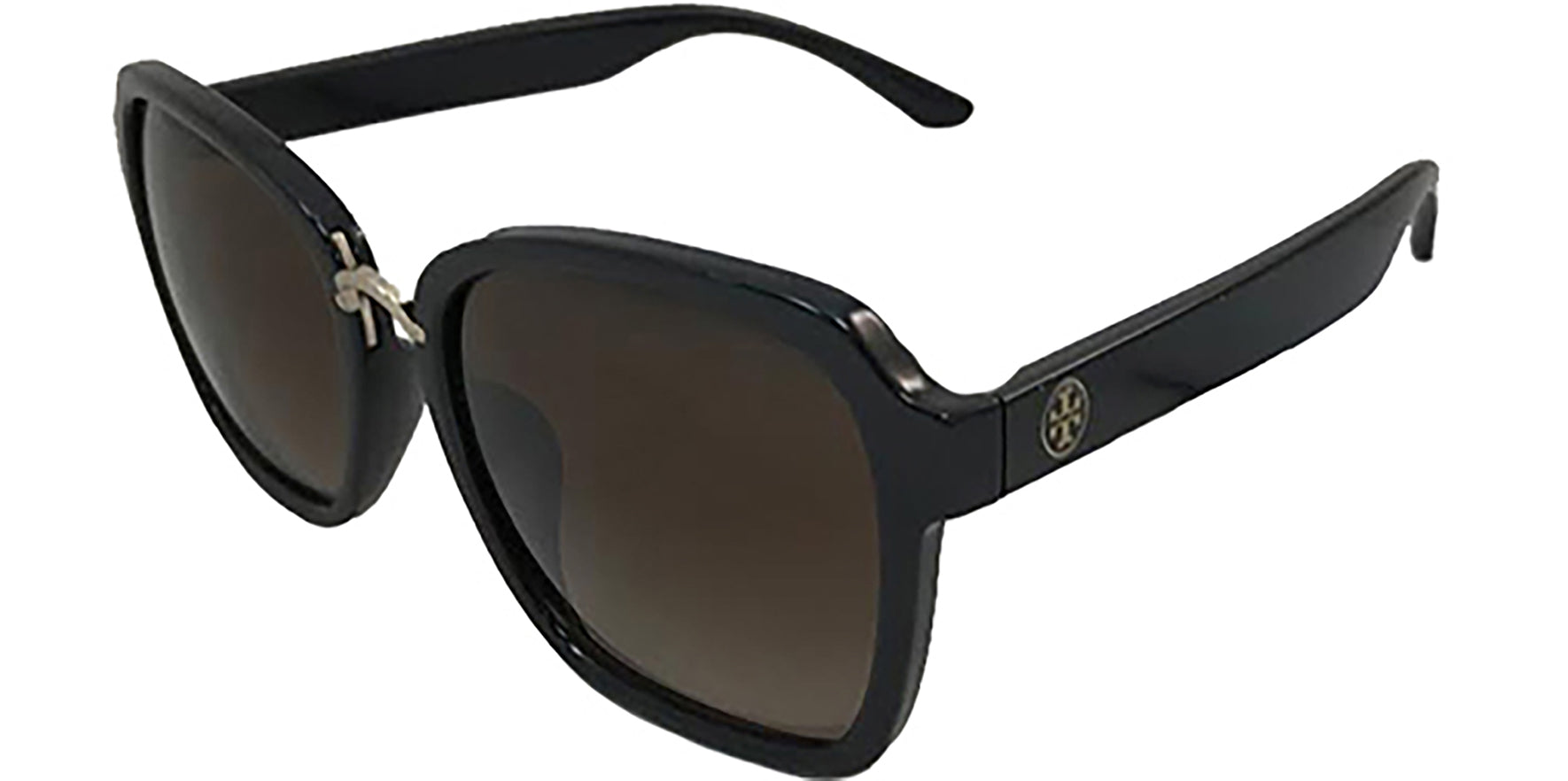 Tory Burch Black Oversize Square w/ Gradient Lens - Eyedictive