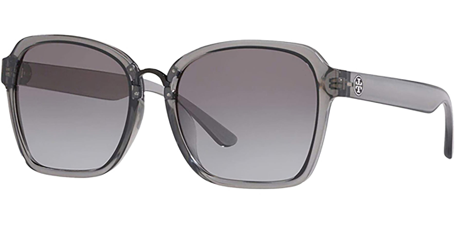 Tory Burch Transparent Grey Oversize Square - Eyedictive