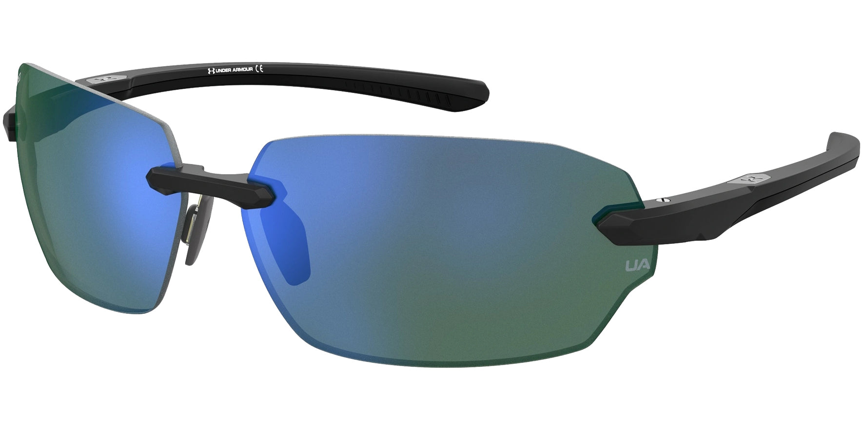 Under Armour Fire 2 Black Rimless Wrap W/ TUNED Golf Lens