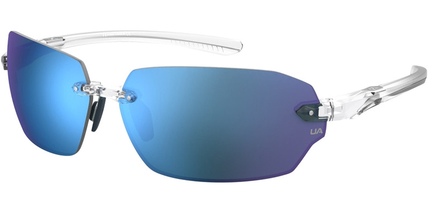 Under Armour Fire 2 Matte & Shiny Crystal Rimless Wrap - Eyedictive