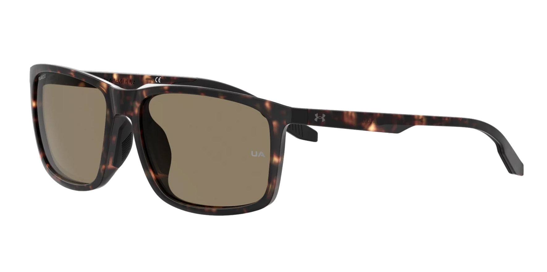 Under Armour Loudon Polarized Matte Tortoise Rectangular - Eyedictive