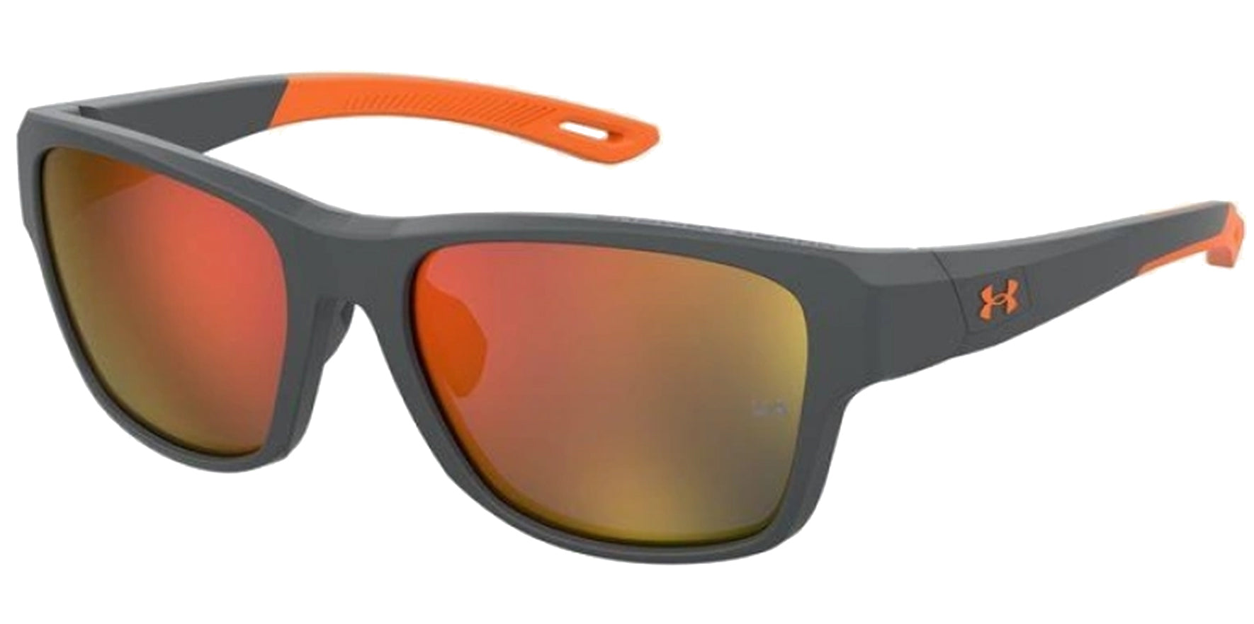 Under Armour Matte Pitch Grey Square w/ Mirrored Lenses - Eyedictive