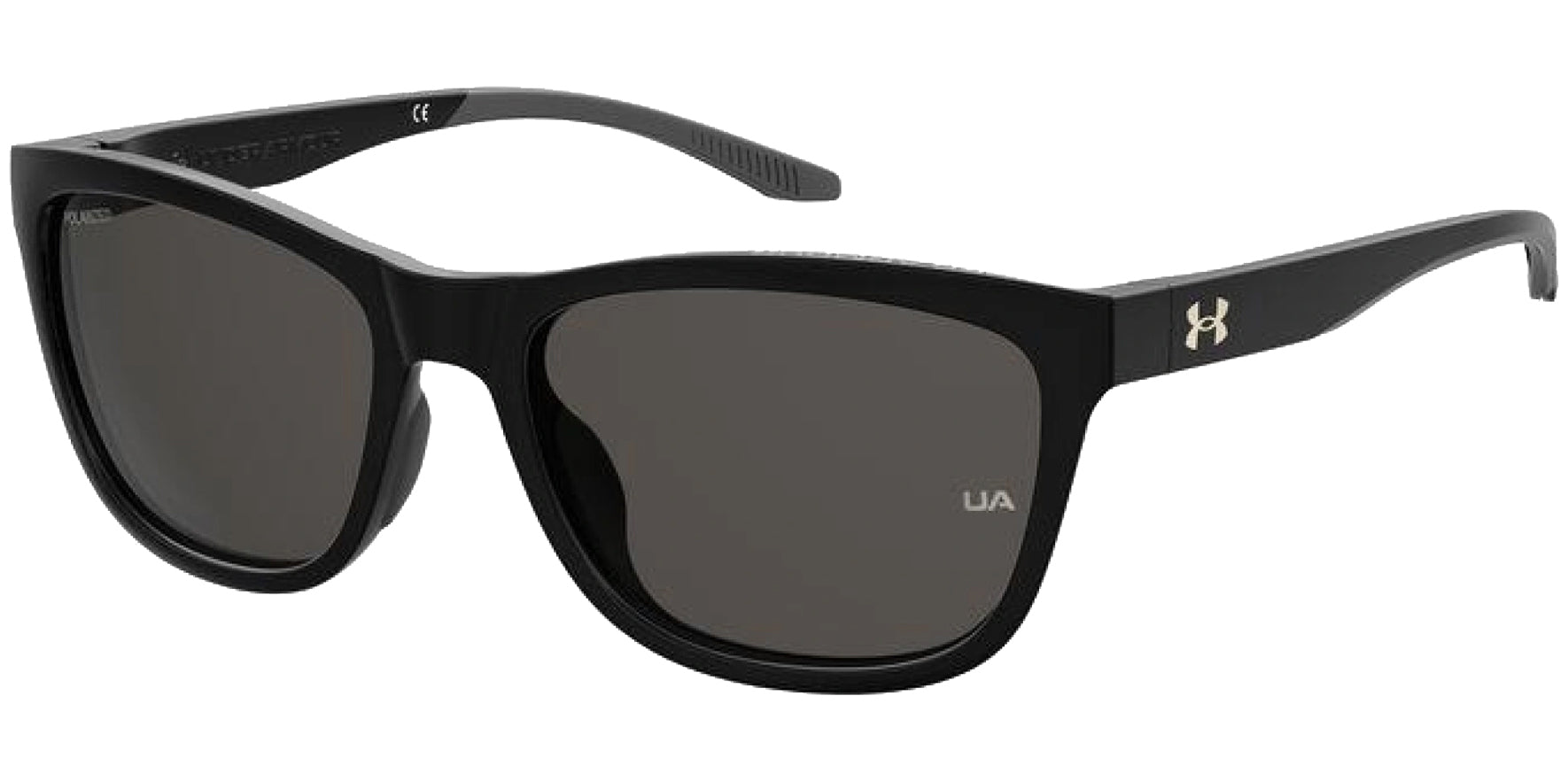 Under Armour Play Up Polarized Black Soft Square - Eyedictive