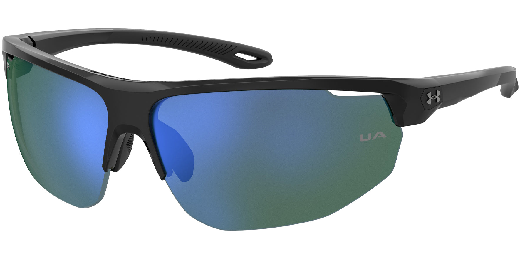 Under Armour Tuned Clutch Black Semi-Rimless - Eyedictive