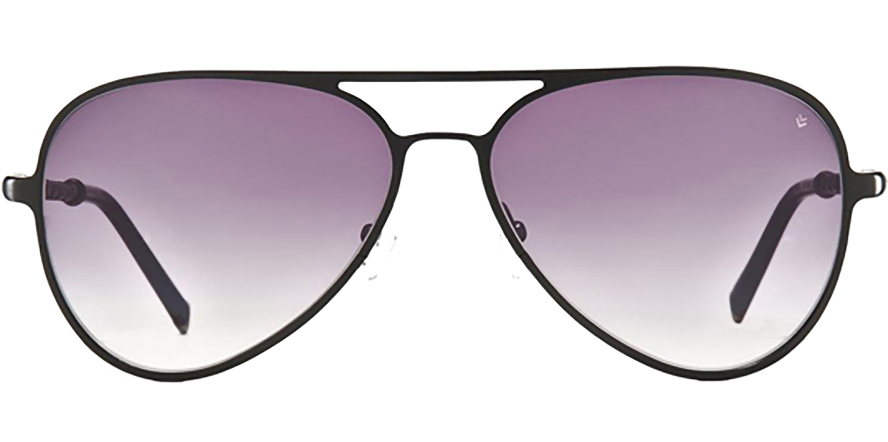 John Varvatos Morrison Matte Black Aviator - Eyedictive