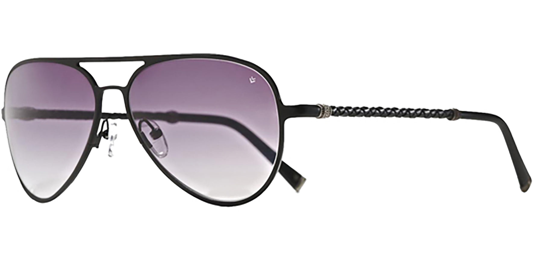 John Varvatos Morrison Matte Black Aviator - Eyedictive