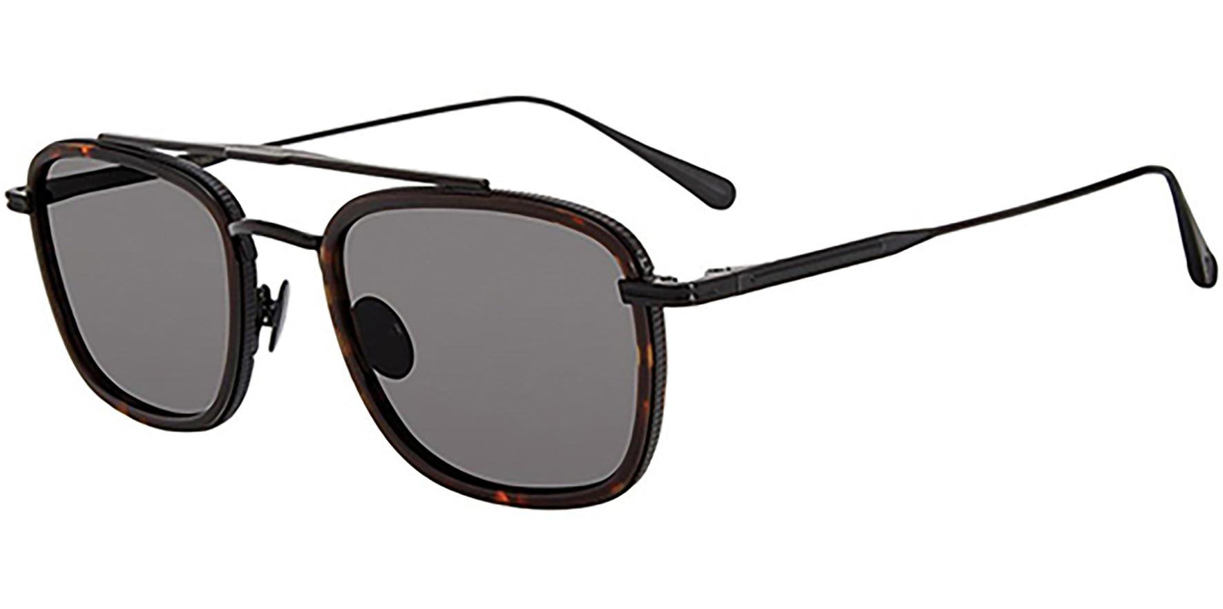 John Varvatos Beacon Polarized Tortoise Retro Aviator - Eyedictive