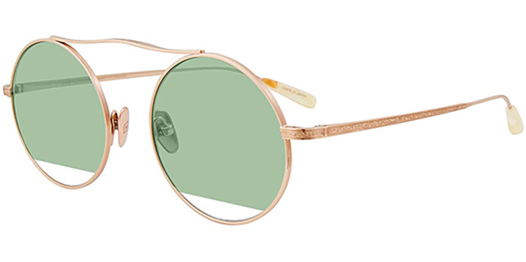 John Varvatos Gramercy Gold-Tone Round Classic - Eyedictive