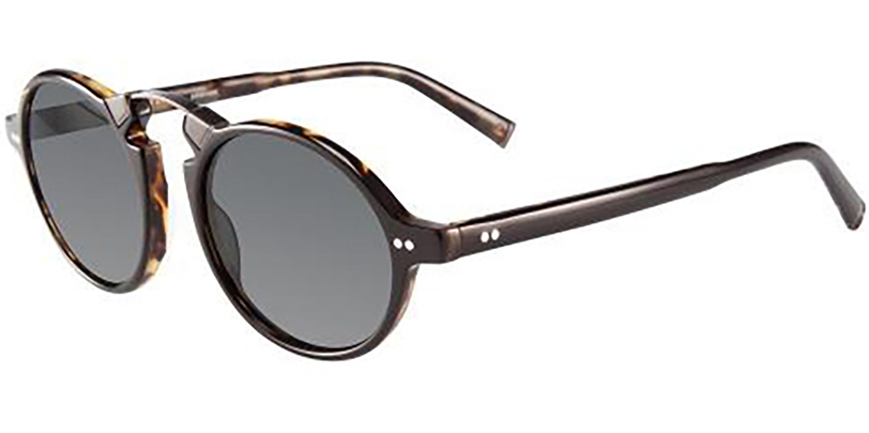 John Varvatos Crosby Polarized Black/Tortoise Round - Eyedictive