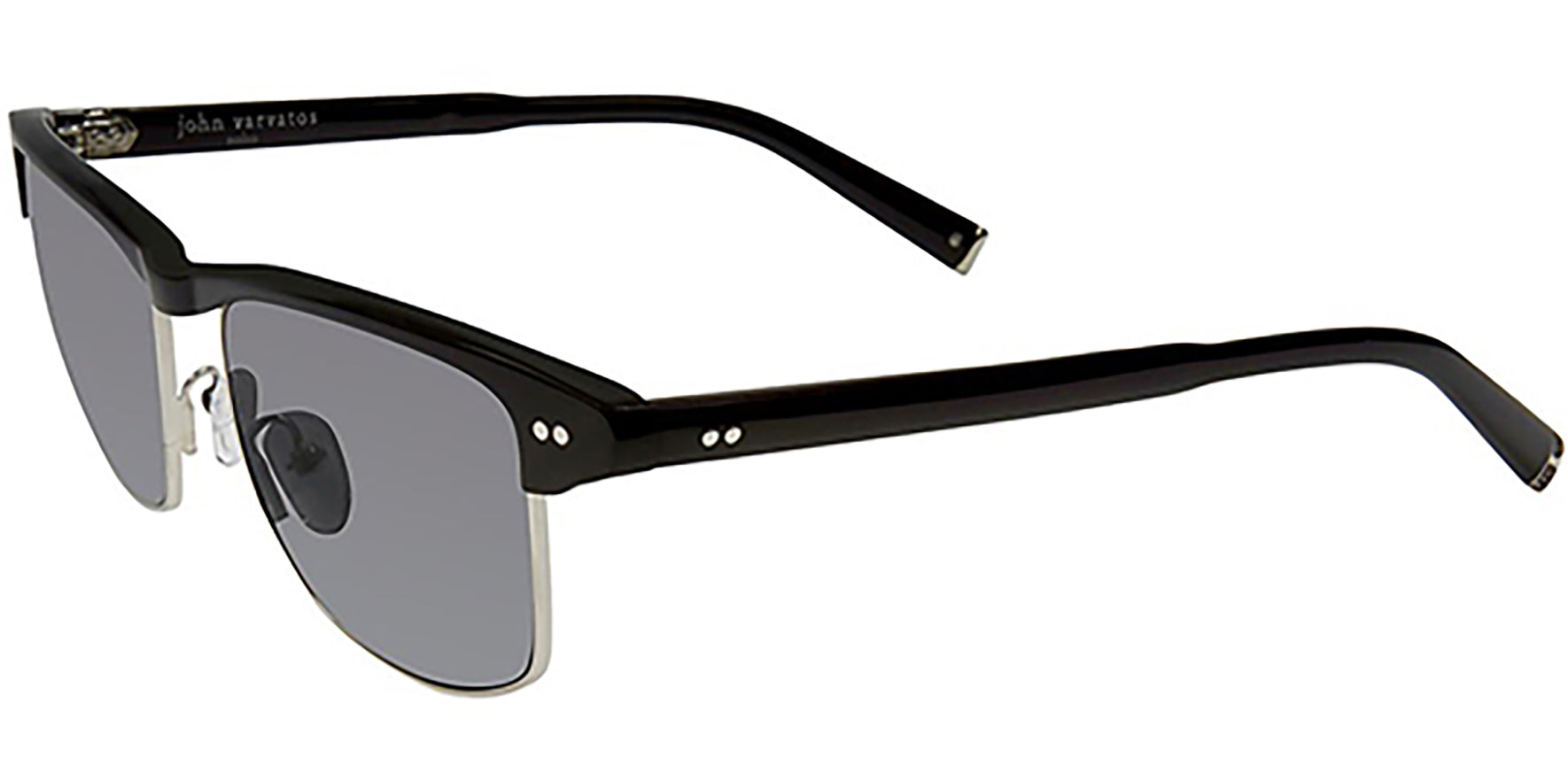 John Varvatos Polarized Black Brow-Line - Eyedictive