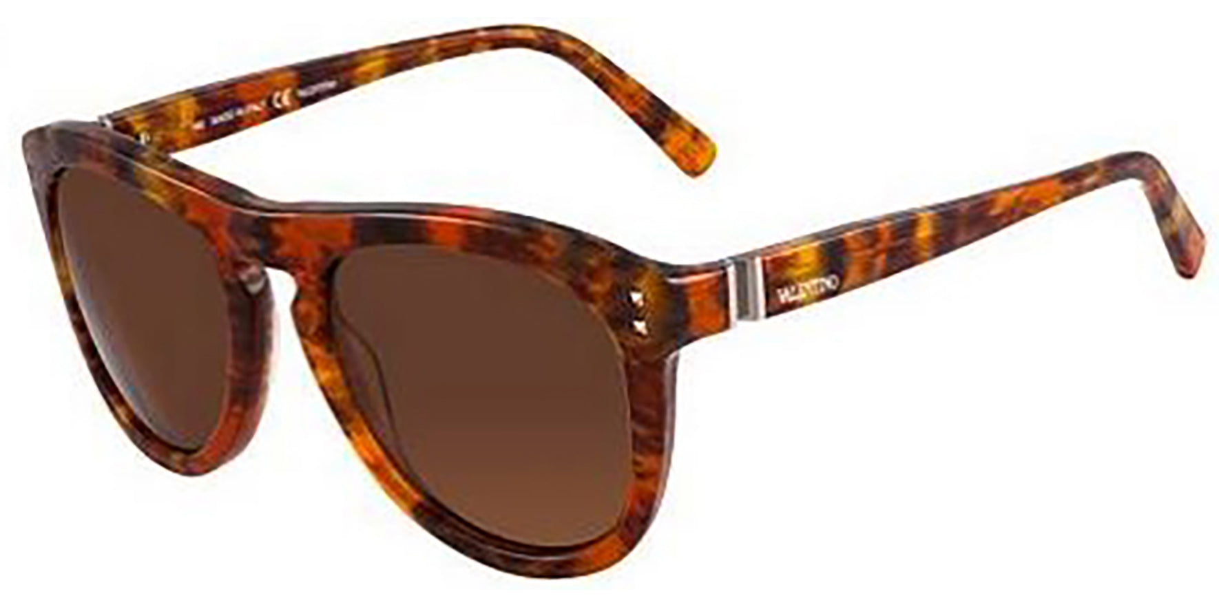 Valentino Oval Keyhole Havana - Eyedictive