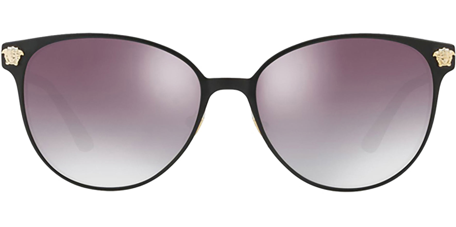 Versace Matte Black/Gold-Tone Soft Square - Eyedictive