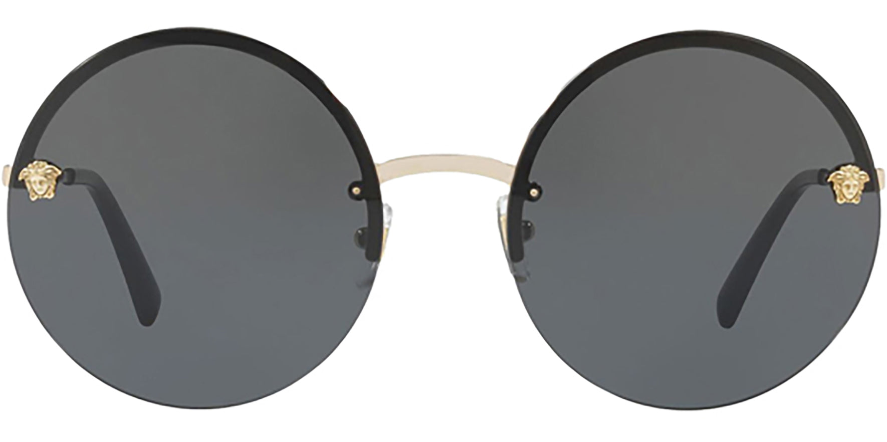 Versace Gold-Tone Oversize Round - Eyedictive