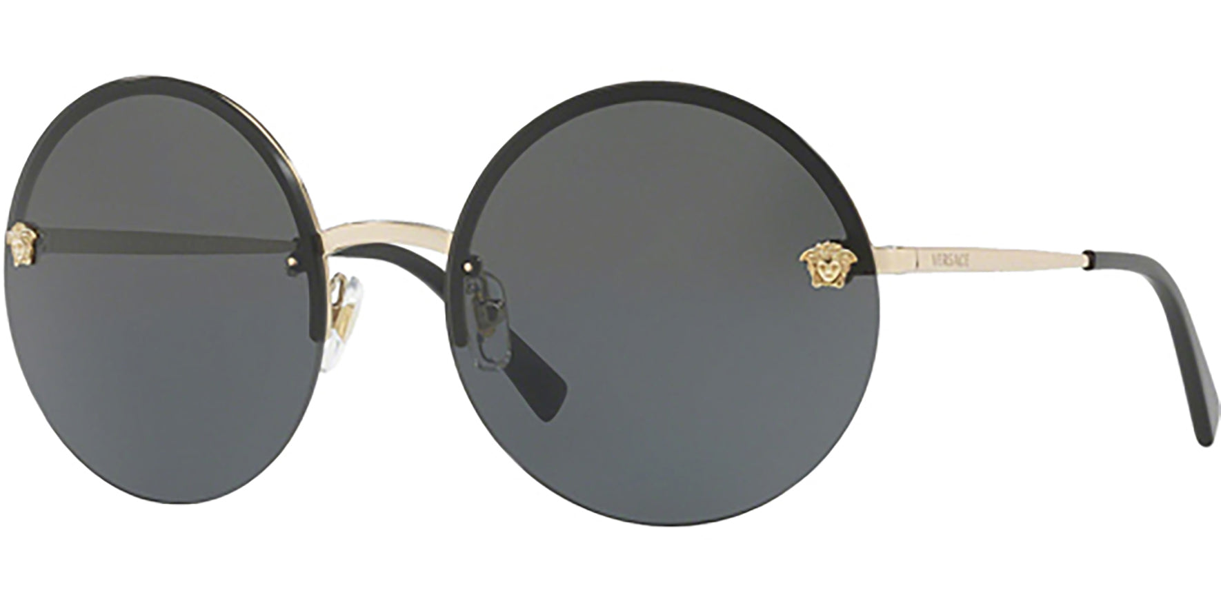 Versace Gold-Tone Oversize Round - Eyedictive