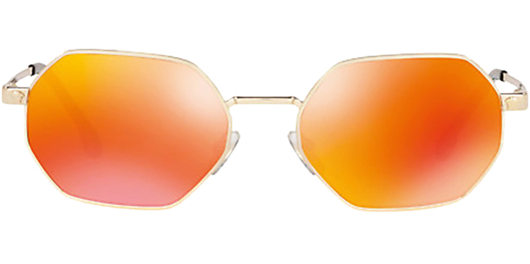 Versace Gold-Tone Octagonal w/ Mirror Lens - Eyedictive