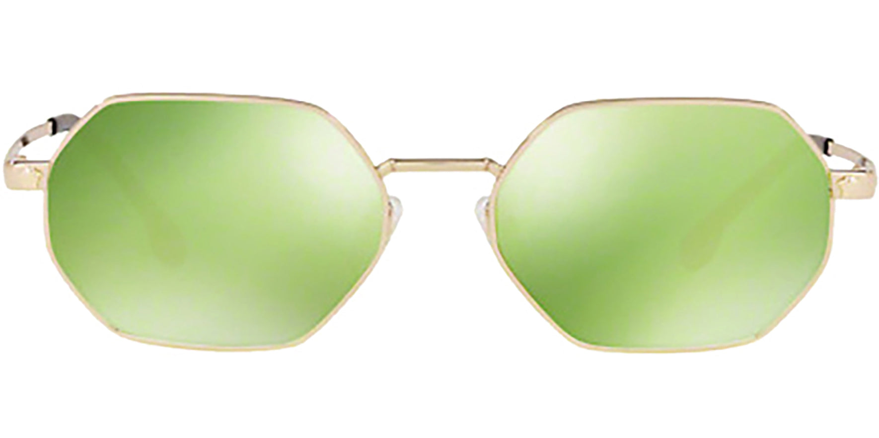 Versace Gold-Tone Octagonal w/ Mirror Lens - Eyedictive