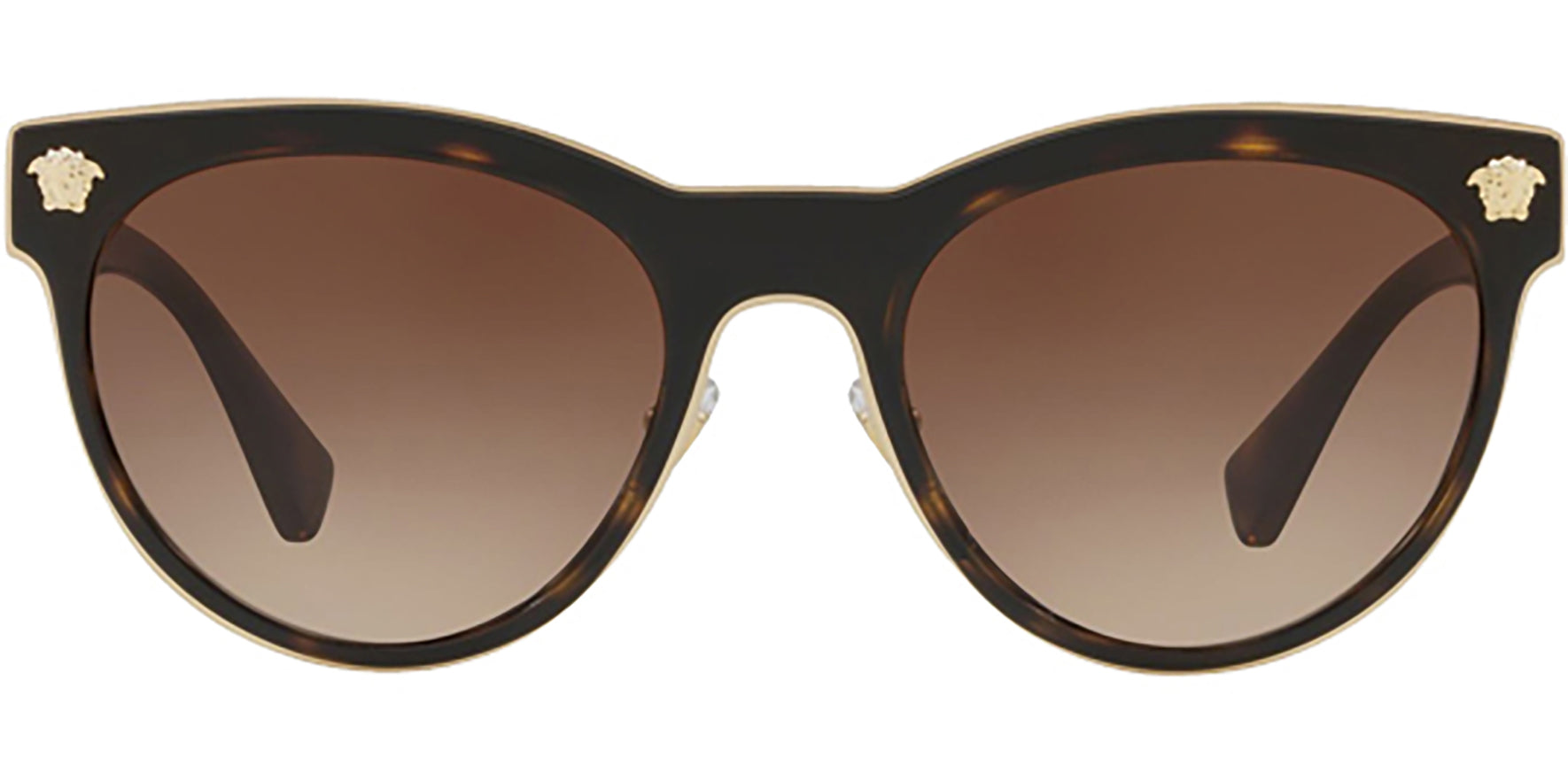 Versace Dark Havana Rounded Cat-Eye - Eyedictive