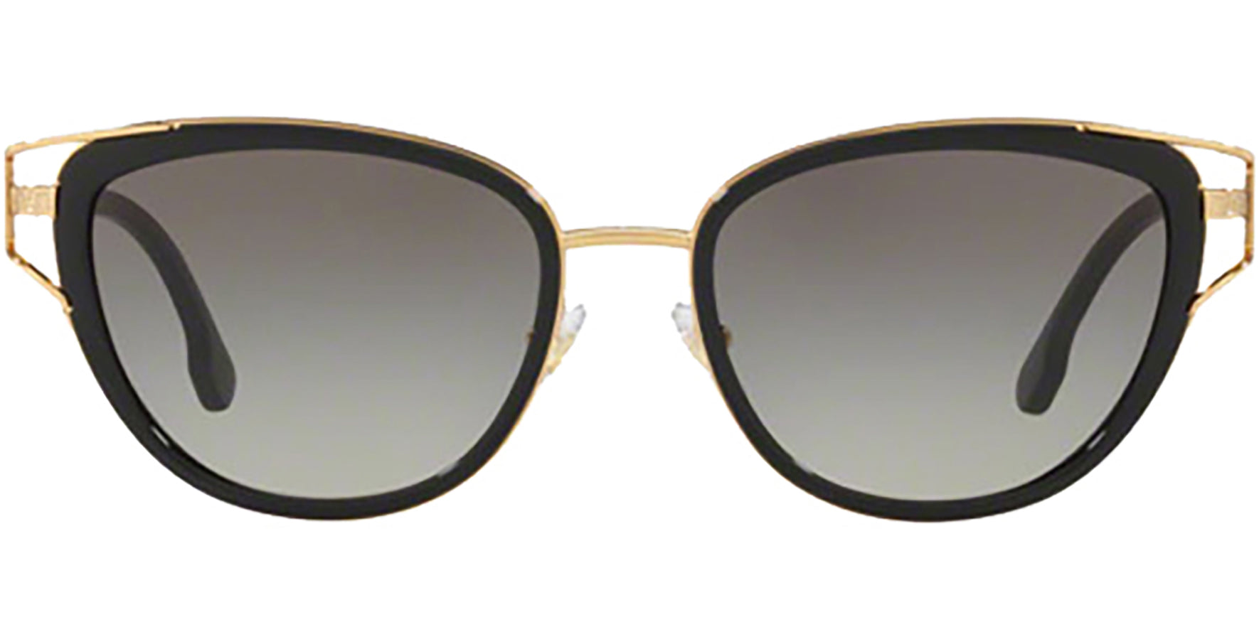 Versace Black/Gold-Tone Rounded Cat Eye - Eyedictive