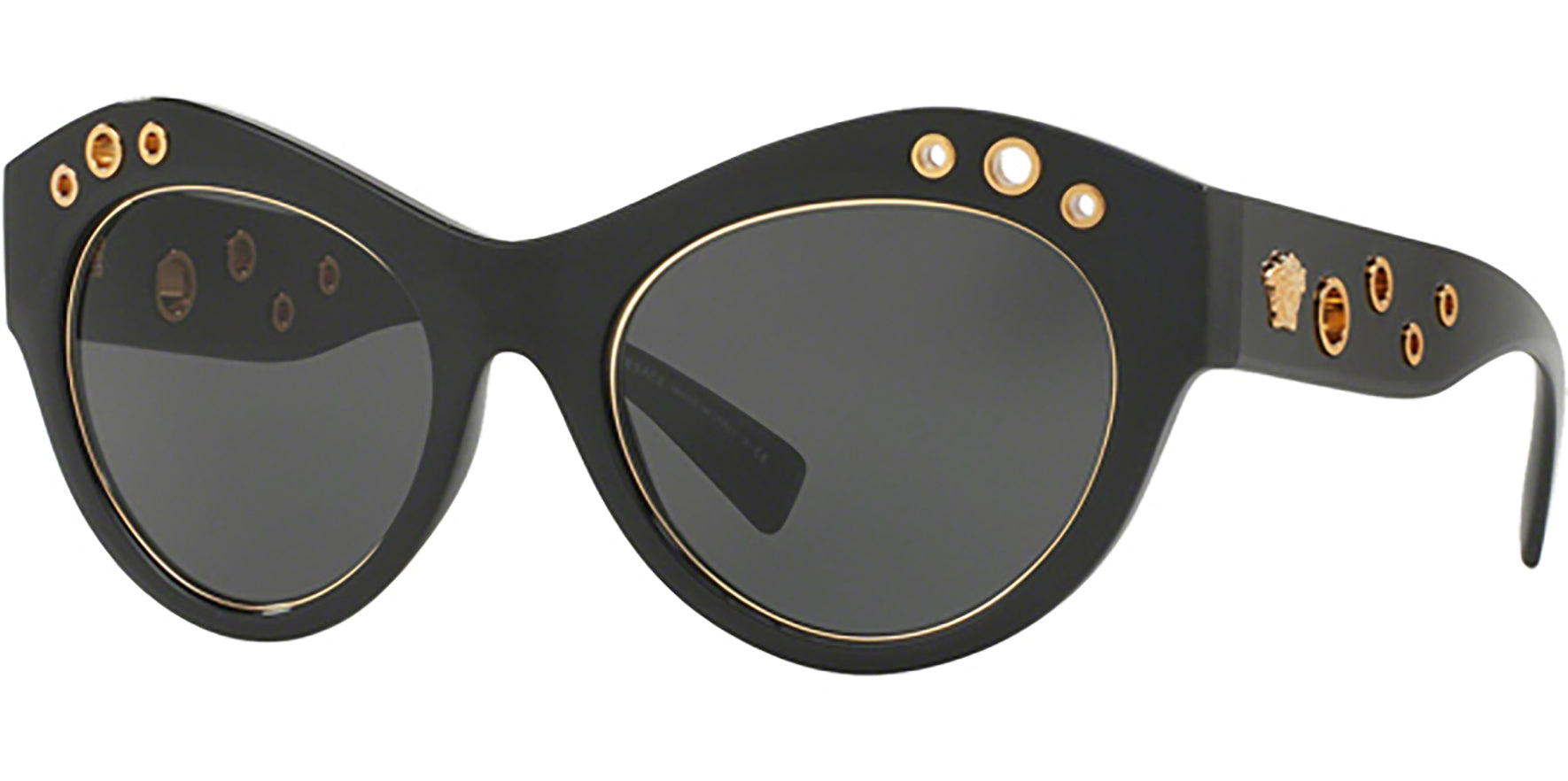 Versace Black Oversize Cat Eye - Eyedictive