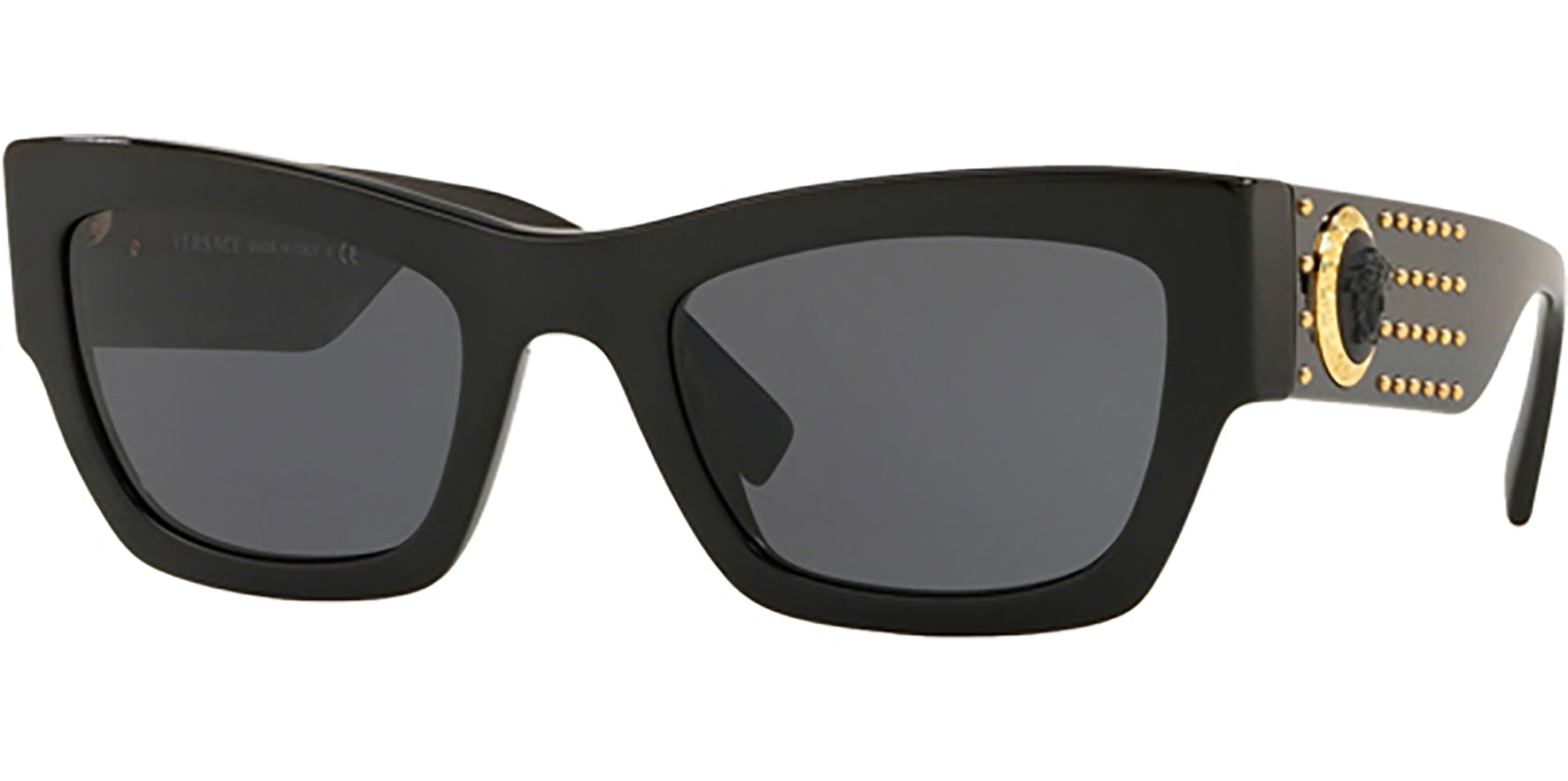 Versace Black Medusa Ares Squared Cat-Eye - Eyedictive