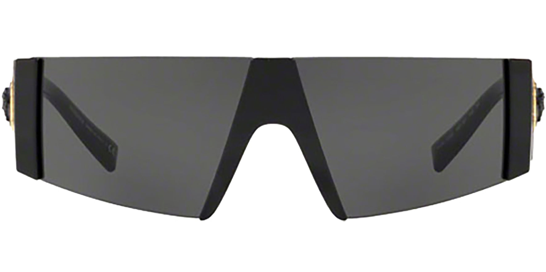 Versace Black Rimless Visor Shield - Eyedictive