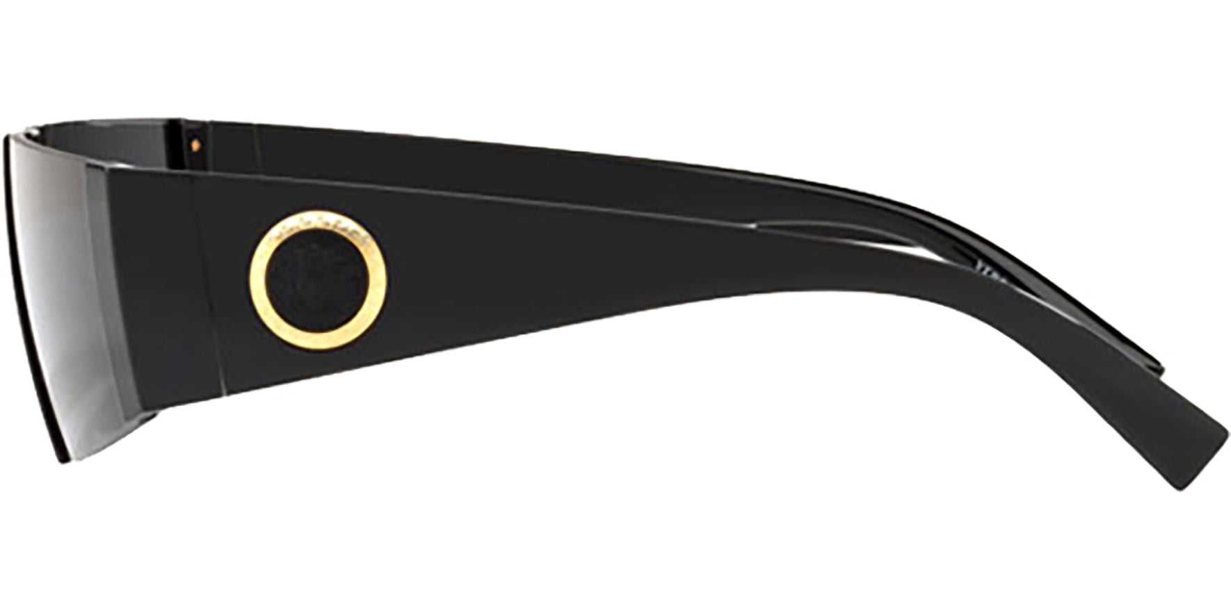 Versace Black Rimless Visor Shield - Eyedictive