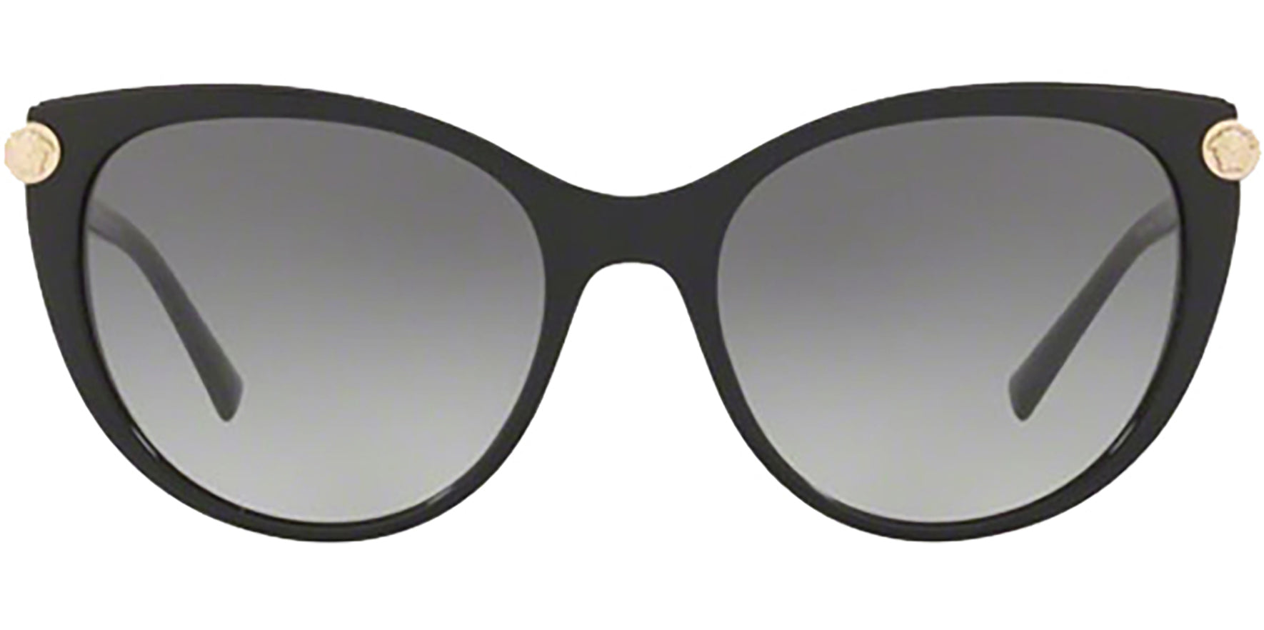 Versace Black Rounded Cat Eye w/ Gradient Lens - Eyedictive