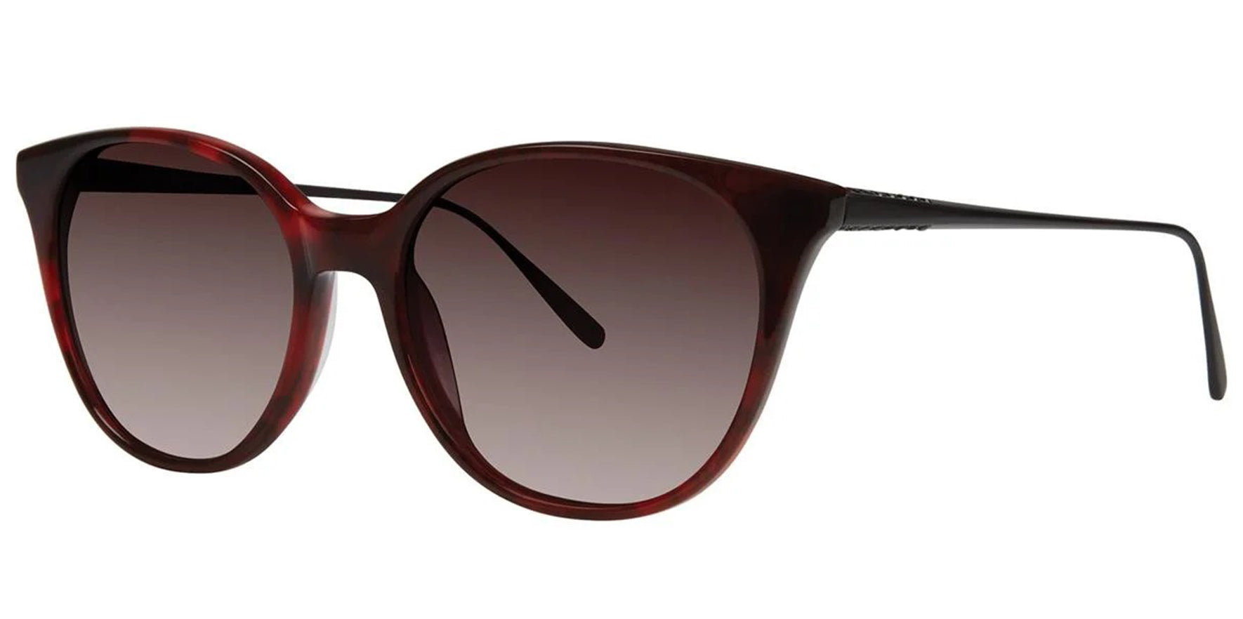 Vera Wang Akira Black Cherry Tortoise Rounded Cat Eye - Eyedictive