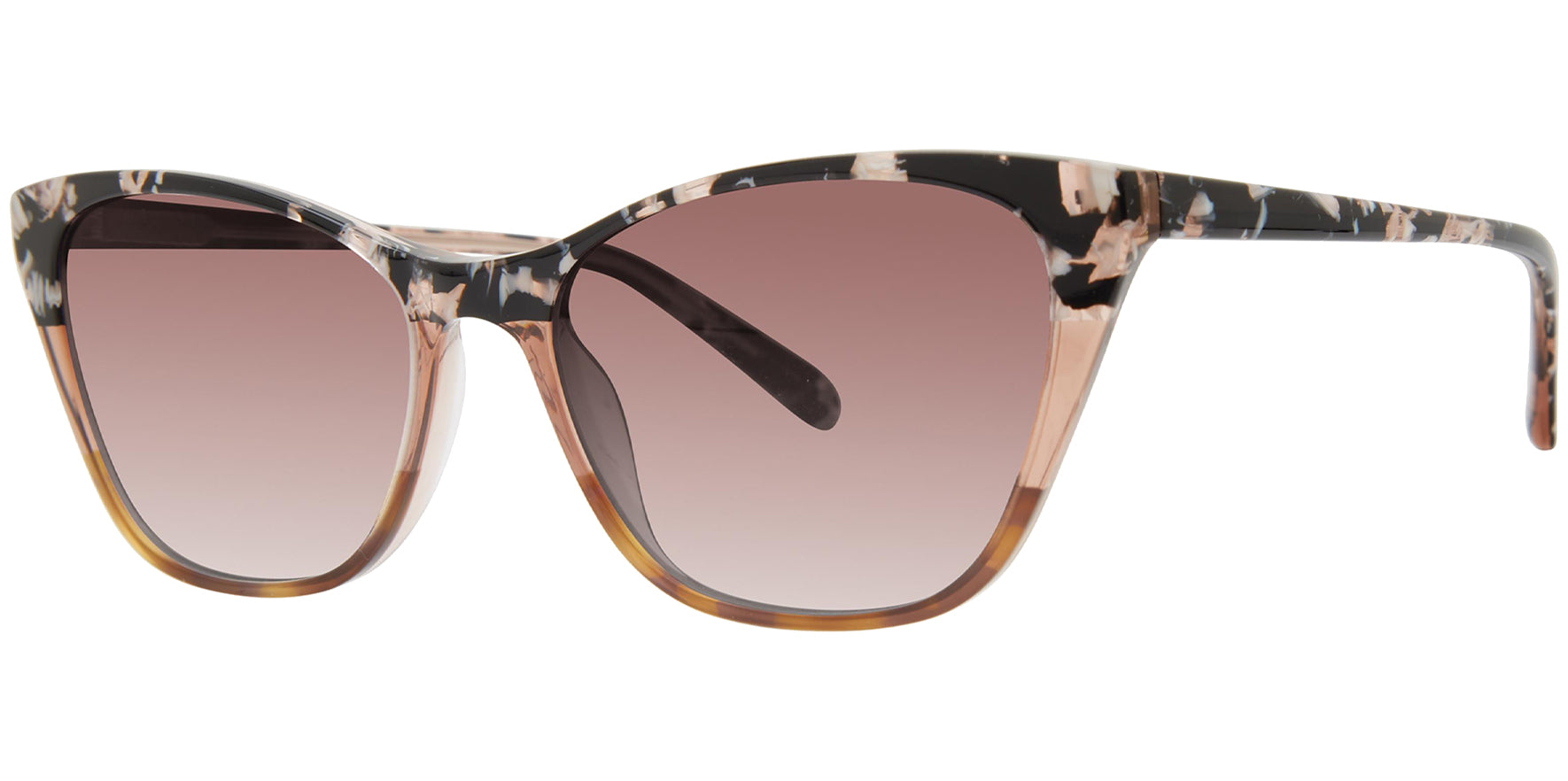 Vera Wang Two-Tone Rimmed Cat Eye w/ Gradient Lens