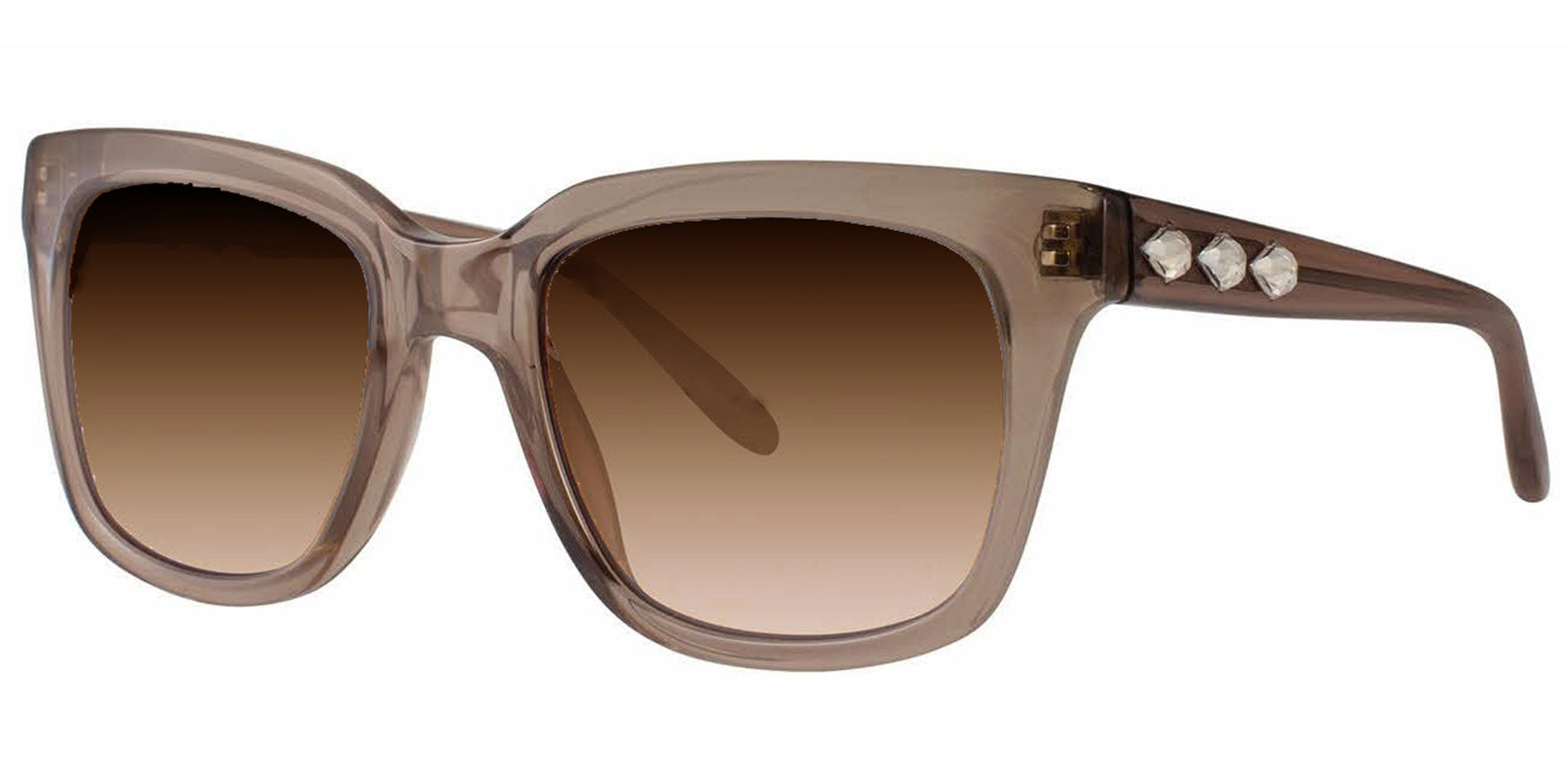 Vera Wang Veda Taupe Soft Square w/ Swarovski Crystals - Eyedictive