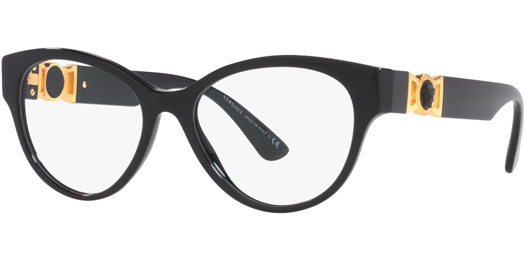 Versace Alt Fit Oval Cat Eye Eyeglass Frames - Eyedictive